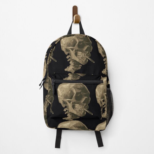 Item preview, Skull of a Skeleton with Burning Cigarette Photographic Print designed and sold by vlauaoha52.