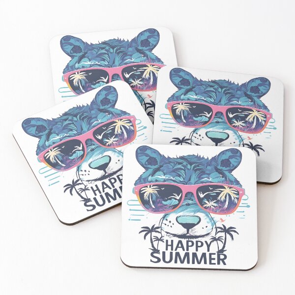 Item preview, Happy Summer - Tiger wear sunglass Design designed and sold by Studio-Pixel.