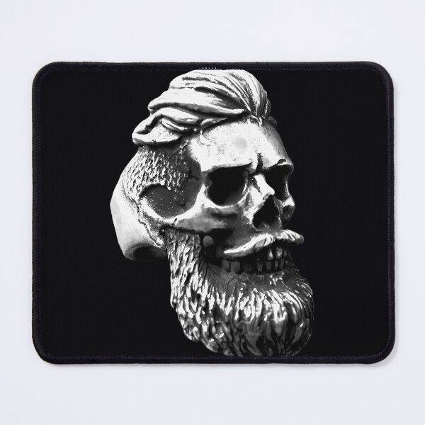 Item preview, SKULL WITH BEARD STATUE DARK  	 designed and sold by vlauaoha52.