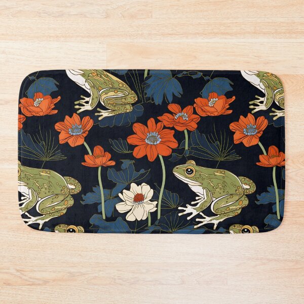 Item preview, Japanese Style Frog Repeating Pattern designed and sold by RibbitFans101.