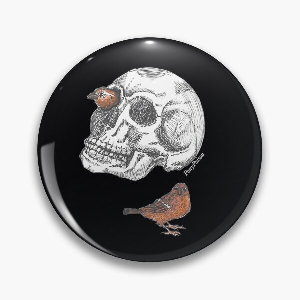 Item preview, Skull With Sparrows 	 	 designed and sold by vlauaoha52.