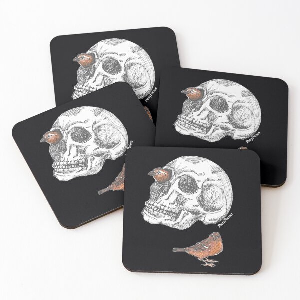 Item preview, Skull With Sparrows 	 	 designed and sold by vlauaoha52.
