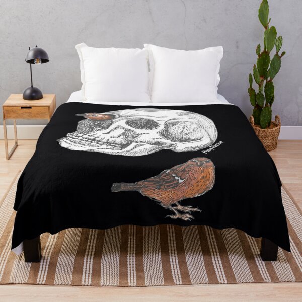 Item preview, Skull With Sparrows 	 	 designed and sold by vlauaoha52.