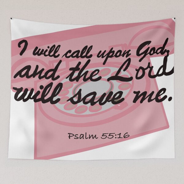 Item preview, I will call upon God, and the Lord will save me. designed and sold by Victoria Rose.