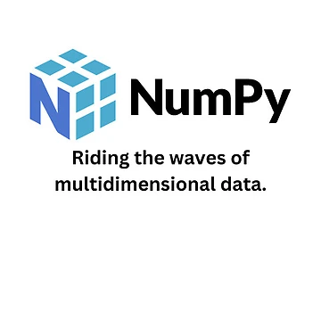 Artwork thumbnail, NumPy Programming Jokes Riding Waves by Sci Data