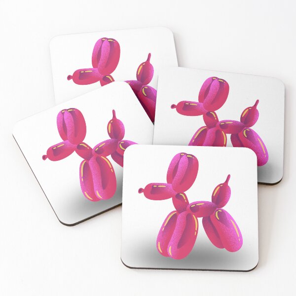 Item preview, Pink Balloon dog sculpture wall art, Pink teen girl room decor, quirky preppy dorm decor designed and sold by AustriaDesigns.