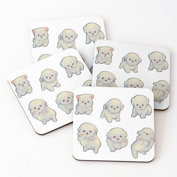Item preview, Crusty White Dog Sticker Pack designed and sold by akymari.