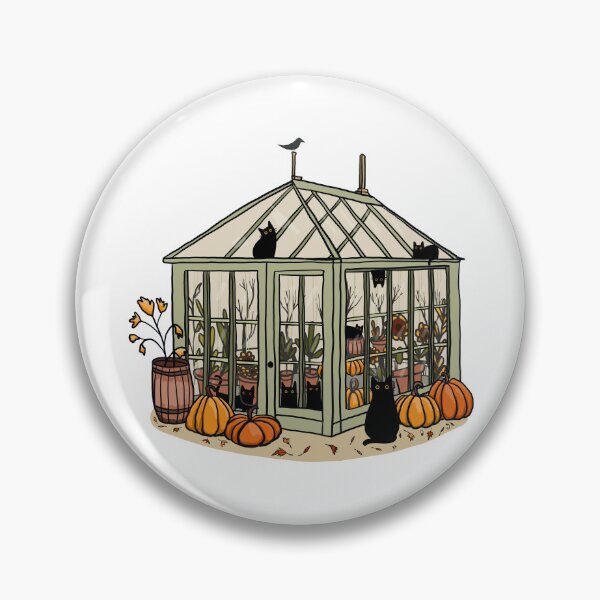 Item preview, Autumn Greenhouse Cats designed and sold by KilkennyCat Art.