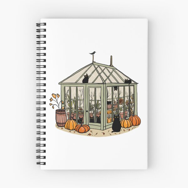 Item preview, Autumn Greenhouse Cats designed and sold by KilkennyCat Art.
