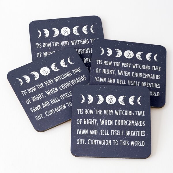Item preview, William Shakespeare Quote Hamlet Tis now the very witching time of night. When churchyards yawn and hell itself breathes out. Contagion to this world. designed and sold by violet-hope.