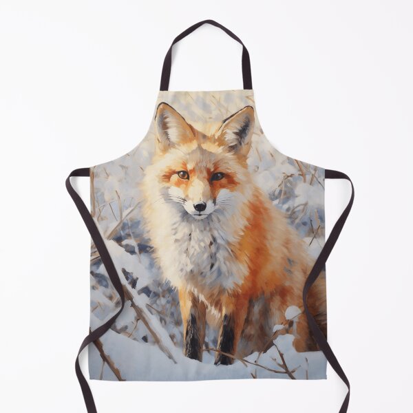 Item preview, Acrylic Painting of a Snow Fox designed and sold by StudioRedKoala.