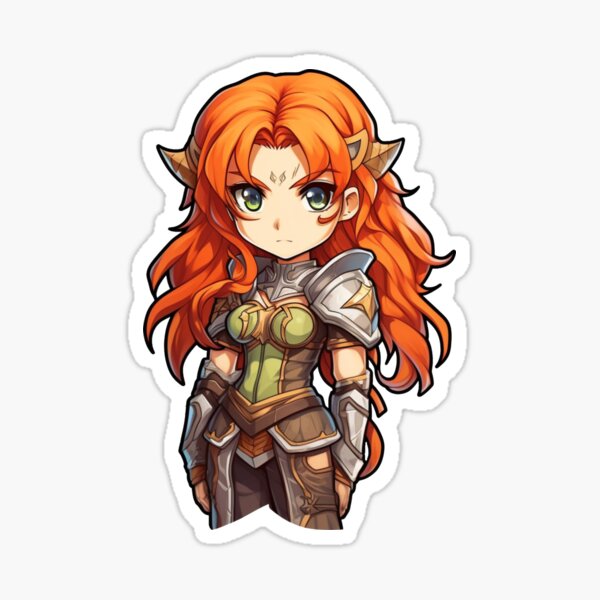 D&D Artic Female Fighter Sticker for Sale by TellezStickers