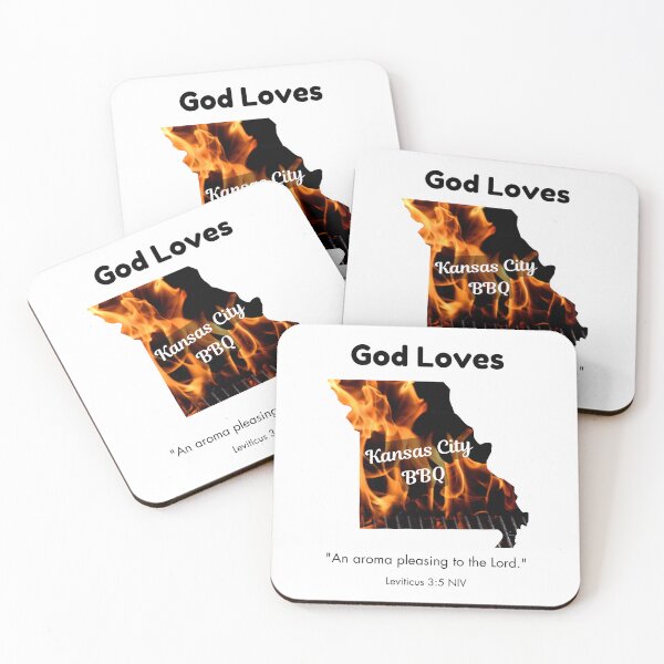 Item preview, God Loves Kansas City BBQ designed and sold by MamaCarmody.