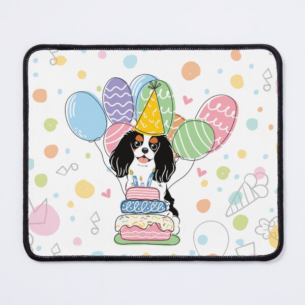 Item preview, Tri Color Cavalier King Charles Spaniel Birthday Party designed and sold by Lulupainting.