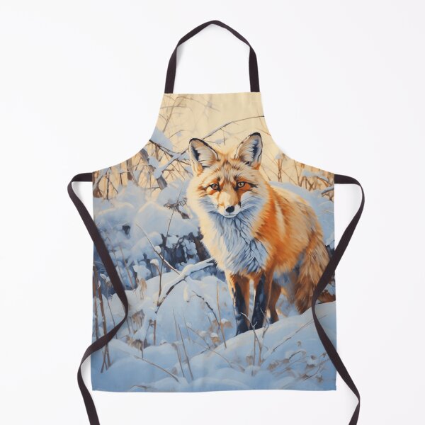 Item preview, Acrylic Painting of a Snow Fox designed and sold by StudioRedKoala.