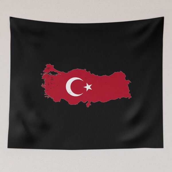 Item preview, Turkey Flag mixed with Map 	 	 designed and sold by ruxpgenwq7.