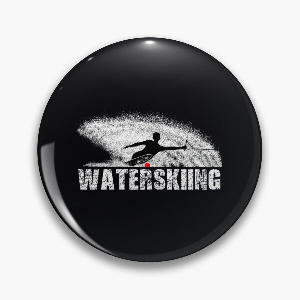 Item preview, Slalom waterskier silhouetted against spray  	 designed and sold by vlauaoha52.