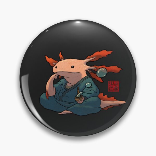 Item preview, cute axolotl philosopher designed and sold by DingHuArt.