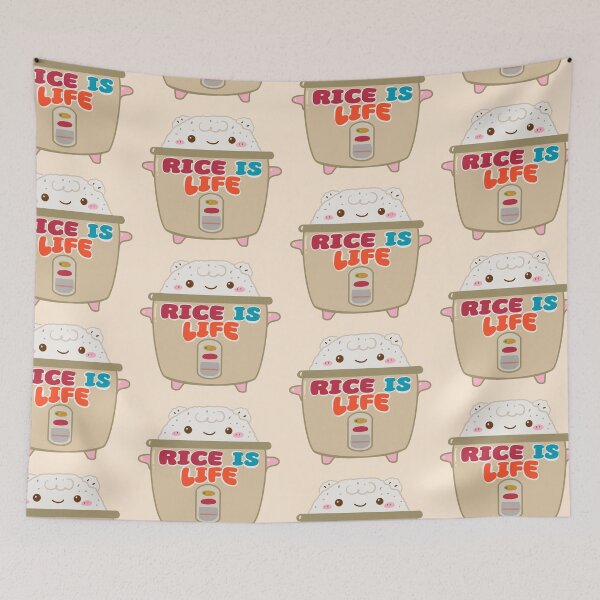 Item preview, RICE COOKER RICE IS LIFE KAWAII designed and sold by aydapadi.