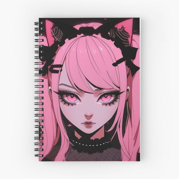 Item preview, Cute Pink Pigtails Kitty Anime Girl designed and sold by bubblegoth.