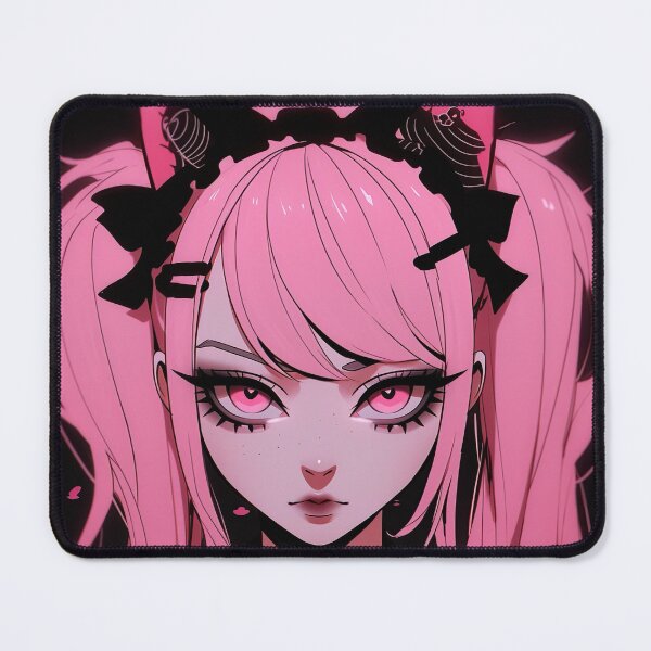 Item preview, Cute Pink Pigtails Kitty Anime Girl designed and sold by bubblegoth.
