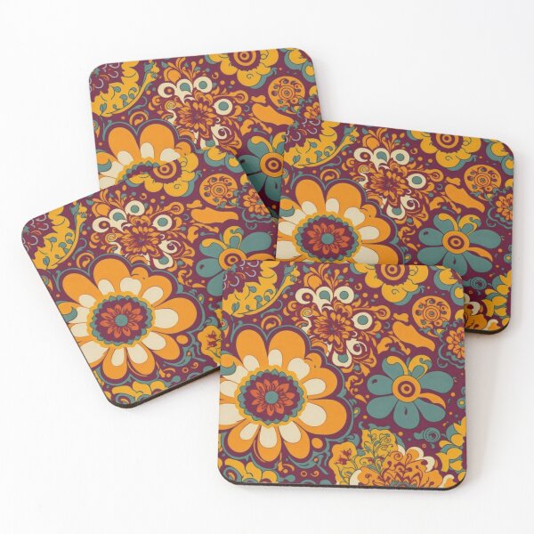 Item preview, Flower Power Colourful Flower Pattern designed and sold by druidwolfart.