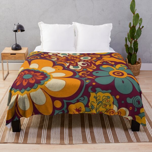 Item preview, Flower Power Colourful Flower Pattern designed and sold by druidwolfart.