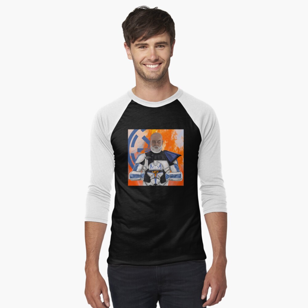 Vista previa del artículo con la obra «Camiseta ¾ estilo béisbol», diseñado y vendido por deeses.