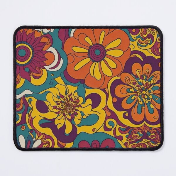 Item preview, Flower Power Colourful Flower Pattern designed and sold by druidwolfart.
