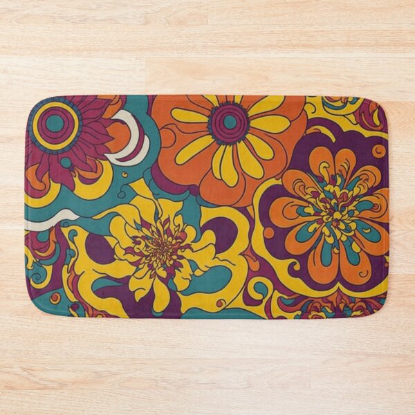 Item preview, Flower Power Colourful Flower Pattern designed and sold by druidwolfart.