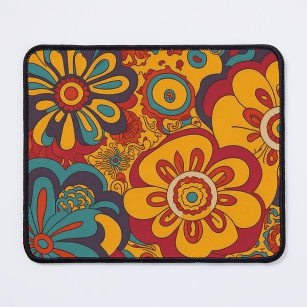 Item preview, Flower Power Colourful Flower Pattern designed and sold by druidwolfart.