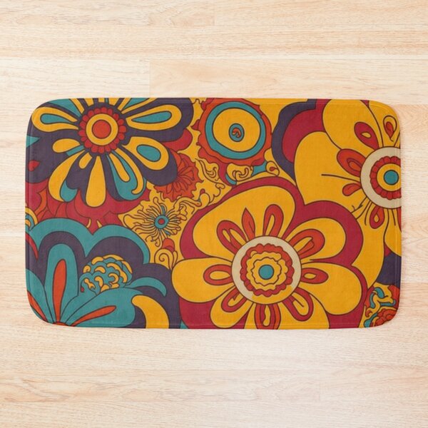 Item preview, Flower Power Colourful Flower Pattern designed and sold by druidwolfart.