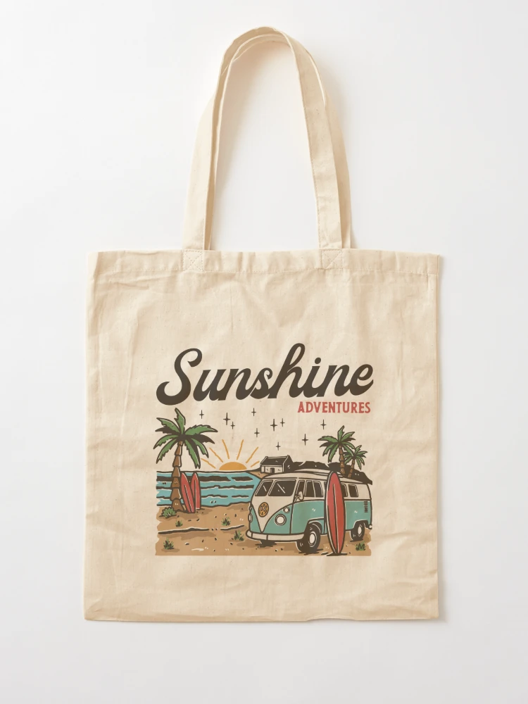 Sunshine Adventures Classic Sea and Skiing Summer Design Tee | Tote Bag