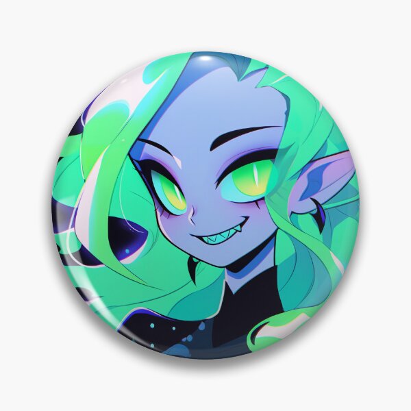 Item preview, Cute Green Glowing Elf Anime Girl designed and sold by bubblegoth.