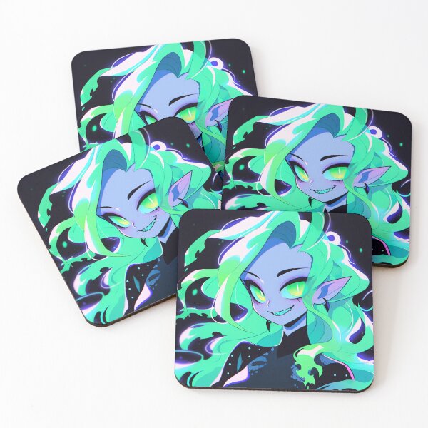 Item preview, Cute Green Glowing Elf Anime Girl designed and sold by bubblegoth.