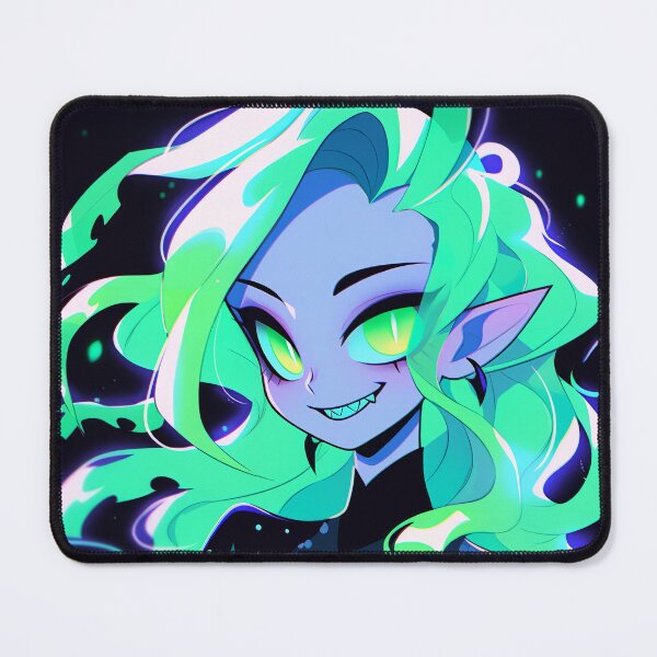 Item preview, Cute Green Glowing Elf Anime Girl designed and sold by bubblegoth.