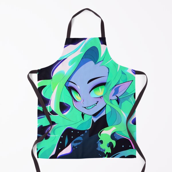 Item preview, Cute Green Glowing Elf Anime Girl designed and sold by bubblegoth.