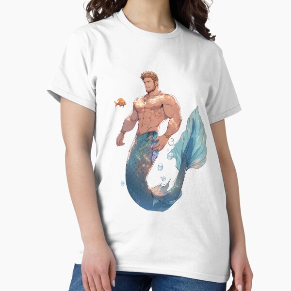 Item preview, Atlantic Bluefin Merman - Handsome, Muscular designed and sold by WesScottsWhimsy.