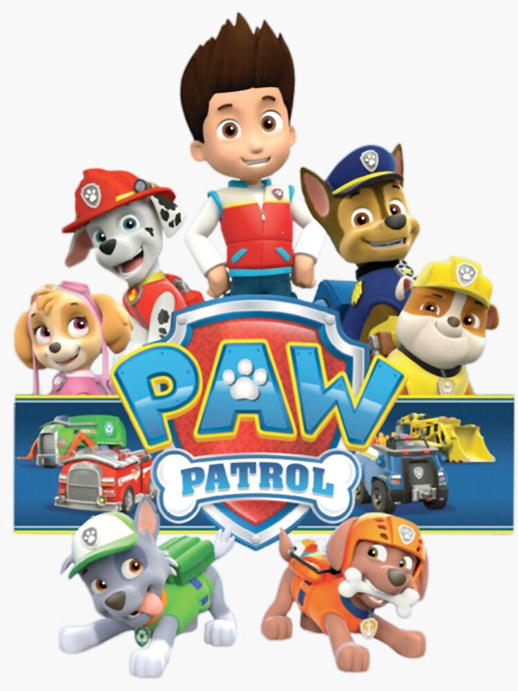 "paw patrol logo " Sticker for Sale by ALITHONY Redbubble