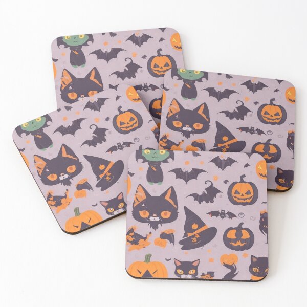 Item preview, Enchanting Halloween Delights: Pumpkin Hats & Black Cat Magic Collection designed and sold by irosh madushan.