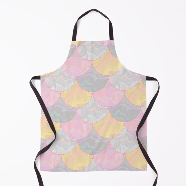 Item preview, Pink, yellow, gray and white dragonscale pattern designed and sold by Osting.
