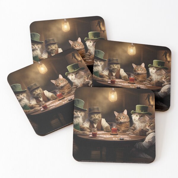 Item preview, Cat playing poker designed and sold by Patrick Edwards.