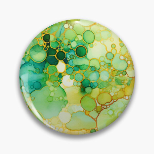 Item preview, Alcohol Ink Painted Green Print designed and sold by PaperieJennifer.