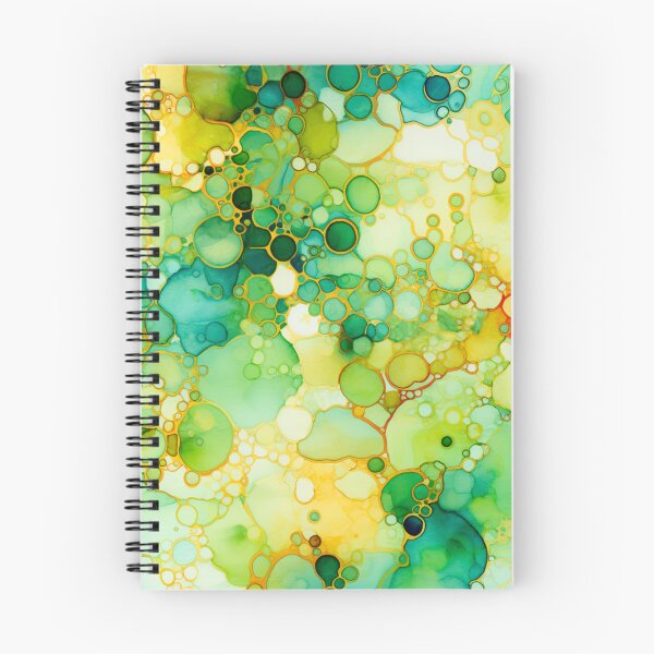 Item preview, Alcohol Ink Painted Green Print designed and sold by PaperieJennifer.