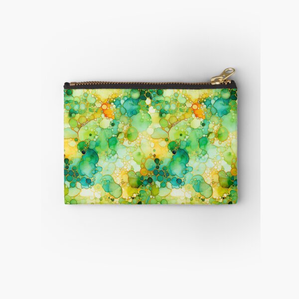 Item preview, Alcohol Ink Painted Green Print designed and sold by PaperieJennifer.