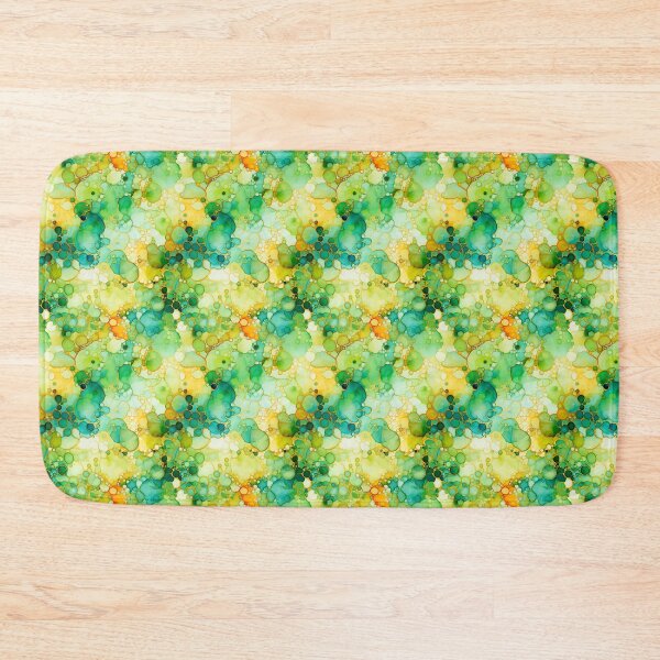 Item preview, Alcohol Ink Painted Green Print designed and sold by PaperieJennifer.