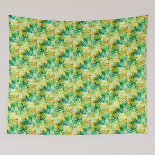 Item preview, Alcohol Ink Painted Green Print designed and sold by PaperieJennifer.