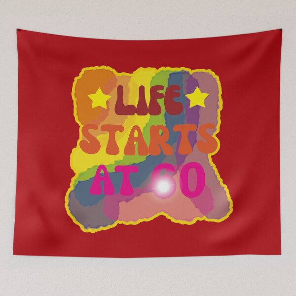 Item preview, Happy 60th Birthday - Life starts at 60  designed and sold by EunsooLee.