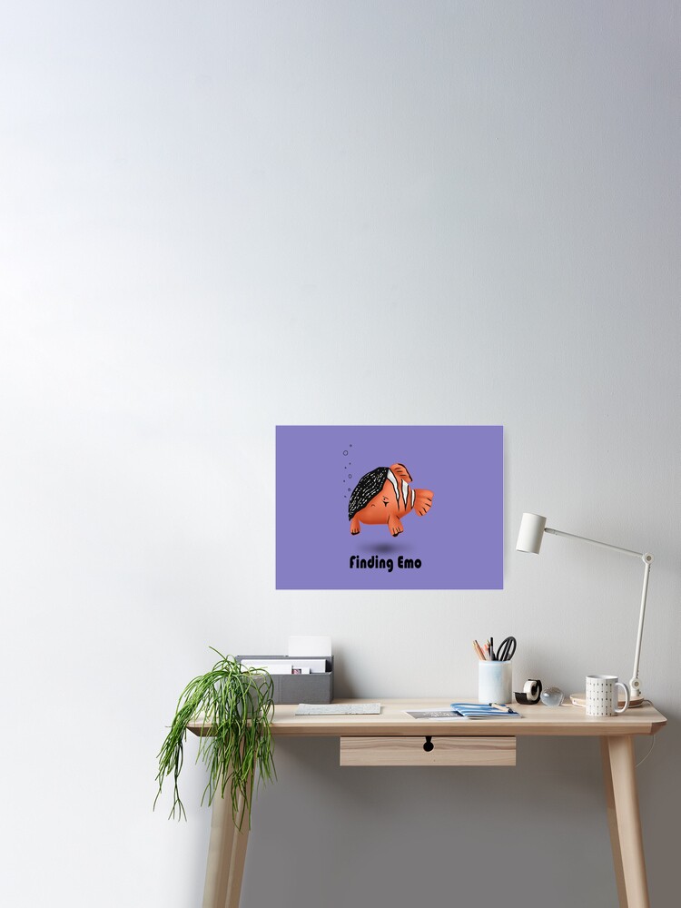 Finding Emo Poster for Sale by viCdesign