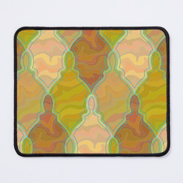 Item preview, Ochre and turquoise ornament designed and sold by Osting.
